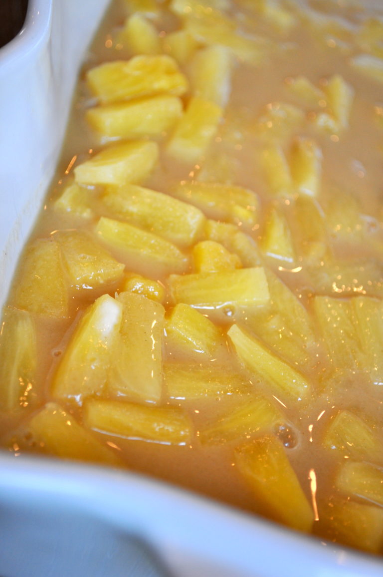 Pineapple Cake Mix Cobbler – The Messy Mrs